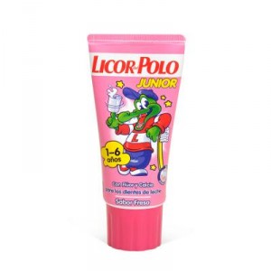 DENTIFRICO LICOR DEL POLO JUNIOR FRESA 1-6 AÑOS 50 ML.