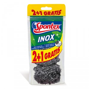 ESTROPAJO SPONTEX INOX 2+1 GRATIS