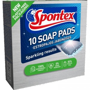 ESTROPAJO SPONTEX JABONOSO 10 UND.