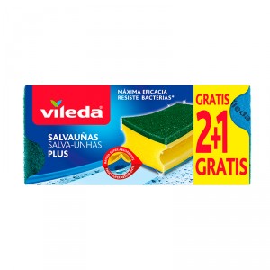 ESTROPAJO PLUS VILEDA SALVAUÑAS P-2+1 GRATIS.