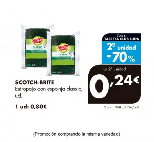 ESTROPAJO CON ESPONJA SCOTCH BRITE CLASSIC