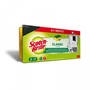 ESTROPAJO SALVAUÑAS SCOTCH BRITE PACK 2 + 1 UND GRATIS