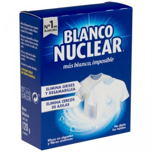 BLANQUEADOR ROPA BLANCO NUCLEAR POLVO 120 GRS