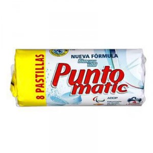 DETERGENTE PUNTOMATIC BLANCO 8 PASTILLAS 4 DOSIS