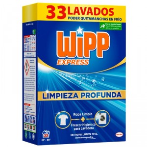 DETERGENTE WIPP POLVO 33 LAVADOS