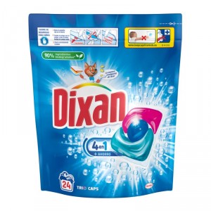 DETERGENTE DIXAN TRIOCAPS 4+1 AZUL 24 DOSIS
