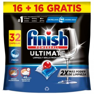 DETERGENTE FINISH QUANTUM ULTIMATE 16+16 PASTILLAS