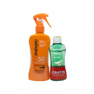 LECHE BABARIA SOLAR ALOE F50 200 ML. + AFTER SUN