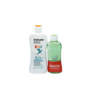 LECHE BABARIA SOLAR INFANTIL F50 200 ML. + BALSAMO 100 ML.