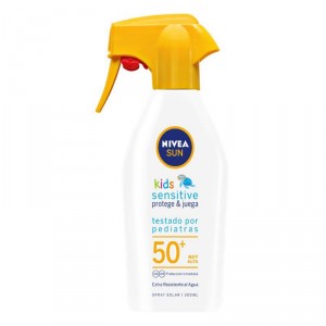 SPRAY SOLAR NIVEA NIÑOS SENSITIVE FP-50 270 ML.