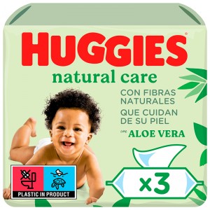 TOALLITA HUGGIES INFANTIL NATURAL CARE 168 UNDS