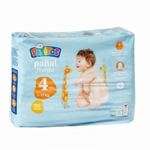 PAÑAL PASITOS TALLA 4 9-15 KILOS 50 UNDS