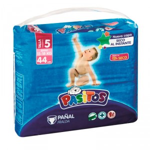 PAÑAL PASITOS TALLA 5 13-18 KILOS 44 UNDS