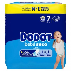 PAÑAL DODOT T-7 (+15 KG) 60 UNDS