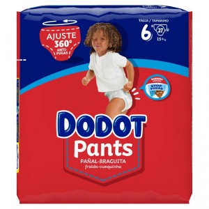 PAÑAL-BRAGUITA DODOT PANTS T-6 (+15 KG), 27 UNDS