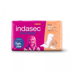 ABSORBENTE INDASEC DISCREET MAXI 15 UNDS