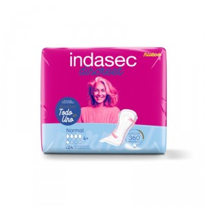 ABSORBENTE INDASEC DISCREET NORMAL 24 UNDS