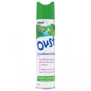 PURIFICADOR AIRE OUST FRESCOR VERDE 300 ML.