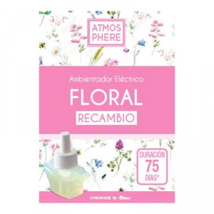 AMBIENTADOR ATMOSPHERE ELECTRICO FLORAL RECAMBIO 33 ML.