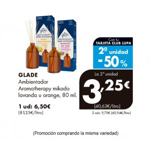 AMB.GLADE AROMATHERAPY MIKADO LAVANDA 80 ML.