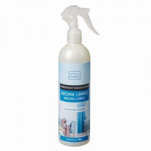 AMBIENTADOR ATMOSPHERE TEJIDOS AROMA LIMPIO SPRAY 400 ML.