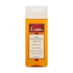 JABON GLICERINA LIDA NATURAL 600 ML.