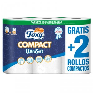 PAPEL HIGIENICO FOXY COMPACT 4+2 ROLLOS