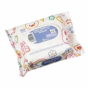 PAPEL HIGIENICO SELEX HUMEDO INFANTIL 100 UNDS.