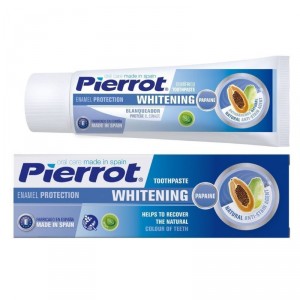 CREMA DENTAL PIERROT BLANQUEADORA CON PAPAINA 75 ML.