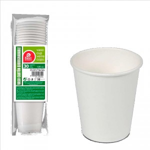 VASO CARTON BLANCO BIO 120 CC. PACK 30 UNDS