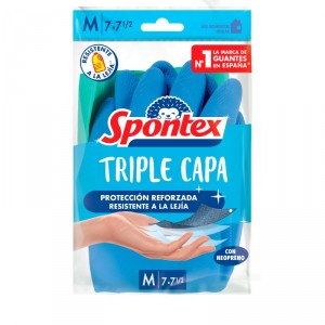 GUANTES SPONTEX TRIPLE CAPA TALLA 7-7,5