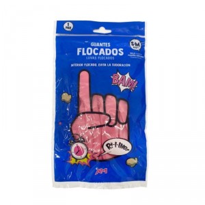 GUANTES AM FLOCADOS TALLA S-M.
