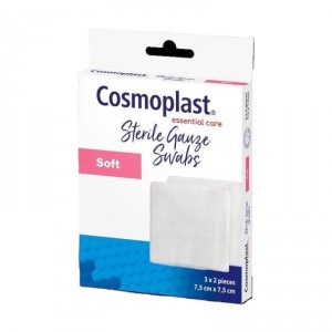 GASAS COSMOPLAST ESTERILIZADAS ALGODON 6 UNIDADES