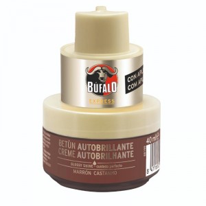 TARRO BUFALO AUTOBRILLANTE MARRON 40 ML.