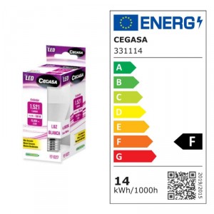 LAMPARA CEGASA LED ESTANDAR 14,5W E27 4000K LUZ BLANCA