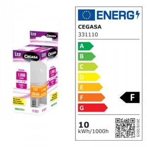 LAMPARA CEGASA LED ESTANDAR E27 2700K LUZ CALIDA