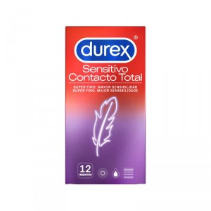 PRESERVATIVO DUREX SENSITIVE CONTACTO TOTAL 12 UNDS