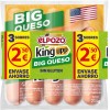 SALCHICHAS ELPOZO BIG QUESO PACK 3 UND.600GRS.