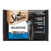 ALIMENTO SHEBA PESCADO EN SALSA GATO HUMEDO 4 X 85 GRS