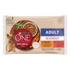 ALIMENTO ONE MINI ADULTO POLLO-BUEY PERRO HUMEDO P-4 X 85GRS