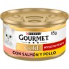 ALIMENTO GOURMET GOLD SALMON/POLLO GATO HUMEDO 85 GRS