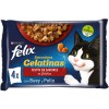 ALIMENTO FELIX SENSATION SELECCION CARNE PACK 4X85 GRS