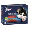 ALIMENTO FELIX FANTASTIC FESTIN DE CARNE 12X85GRS.