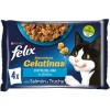 ALIMENTO FELIX SENSATIONS GELAT.FESTIN DEL MAR GATO 4X85GR.