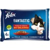 ALIMENTO FELIX FANTASTIC GATO FESTIN DE CARNE P-4X85 GRS.