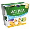 YOGUR DANONE ACTIVIA TRIPLE 0% MELOCOTON PACK-4 X 120 GRS