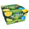 YOGUR DANONE ACTIVIA DESNATADO CON LIMA Y LIMON P-4 X 120GRS