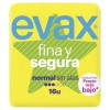 COMPRESA EVAX FINA SEGURA NORMAL SIN ALAS 16 UNIDADES.