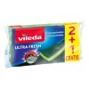 ESTROPAJO VILEDA ULTRAFRESH CON ESPONJA PACK 2+1 GRATIS.