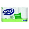 PAPEL HIGIENICO NICKY NATURE ALOE VERA 3 CAPAS 6 ROLLOS